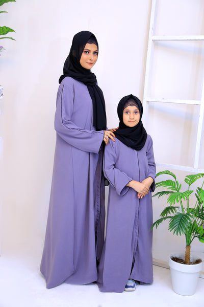 Grey CEY Fabric Abaya.